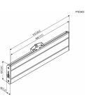 Адаптер Vogel's Prof для LCD горизонтальный элемент PFB3405 Silver