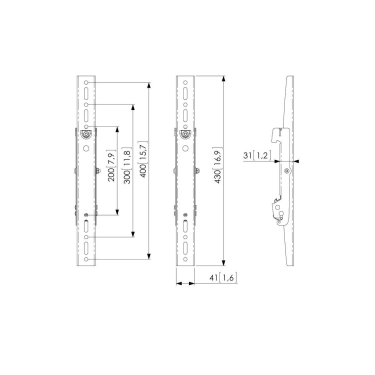 Адаптер Vogels Prof для LCD вертикальний елемент PFS3204