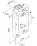 Поворотний елемент Vogel's Prof PFA9001 Silver