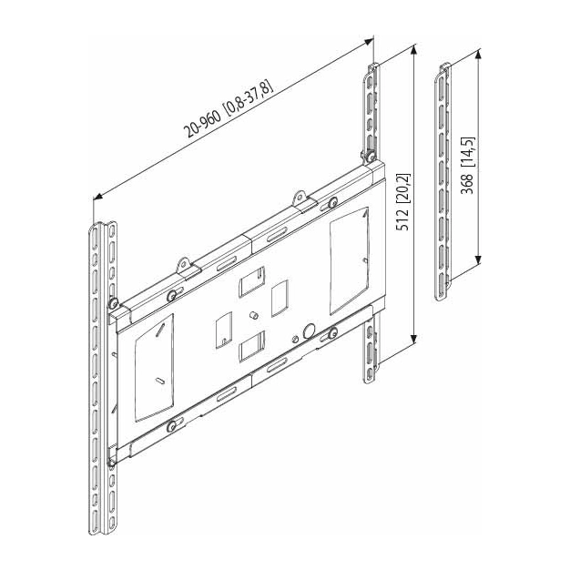 Універсальний адаптер Vogel's Prof для PLASMA/LCD FAU3150 Silver