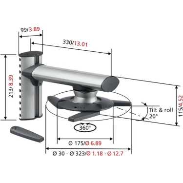 Настінний кронштейн Vogel's Prof EPW6565 Silver