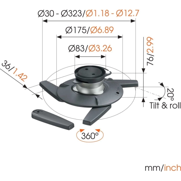 Стельовий кронштейн Vogel's Prof EPC6545 Стельовий кронштейн Vogel's Prof EPC6545