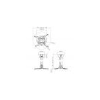Стельовий кронштейн Vogel's Prof PPC2585 Silver Стельовий кронштейн Vogel's Prof PPC2585 Silver