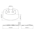 Підлогова пластина Vogel's Prof PFF7030 Silver Підлогова пластина Vogel's Prof PFF7030 Silver