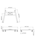 Mobile base Vogel's Prof PFT8520 Silver