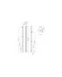 Floor rod Vogel's Prof PUC2718 Silver