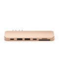 Адаптер Satechi Aluminum Type-C Pro Hub Adapter Gold (ST-CMBPG)