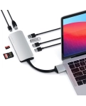 Адаптер Satechi Aluminum Type-C Dual Multimedia Adapter Silver (ST-TCDMMAS)