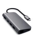 Адаптер Satechi Aluminum Type-C Multimedia Adapter Space Gray (ST-TCMM8PAM)