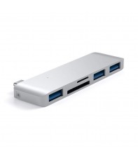 Адаптер Satechi Type-C USB 3.0 3-in-1 Combo Hub Silver (ST-TCUHS)