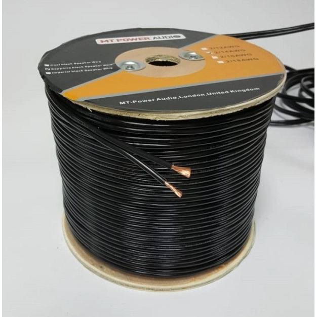 Sapphire black Speaker Wire 2/18 AWG Sapphire black Speaker Wire 2/18 AWG