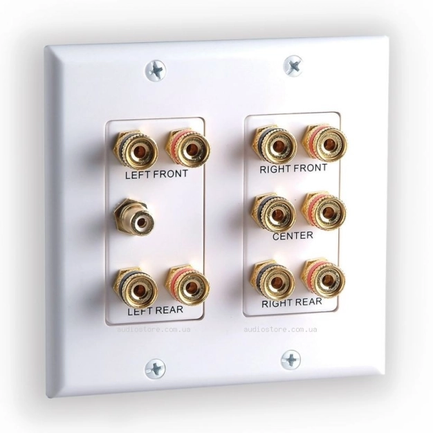 Акустична розетка MT-Power 5.1 Surround Sound Distribution Wall Plate Акустична розетка MT-Power 5.1 Surround Sound Distribution Wall Plate