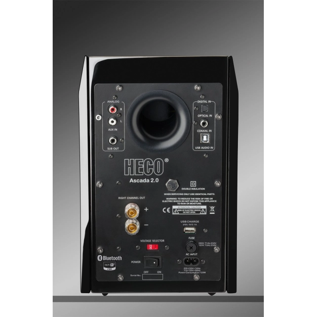 Активна акустична система 2.0 Heco Ascada 2.0 BTX Piano Black Активна акустична система 2.0 Heco Ascada 2.0 BTX Piano Black