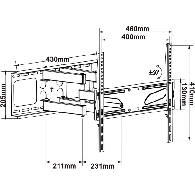 Кронштейн ITECHmount PTRB44 Black Кронштейн ITECHmount PTRB44 Black