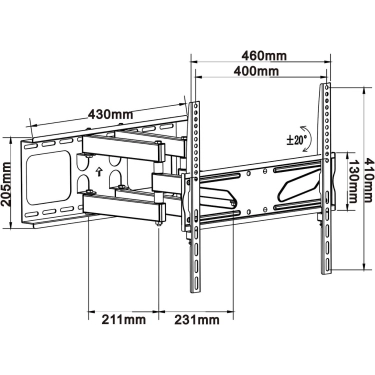 Кронштейн ITECHmount PTRB44 Black