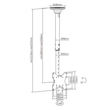 Кронштейн ITECHmount Celb-52L Black
