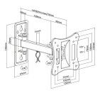 Кронштейн Bratek LPA51-111 Black Кронштейн Bratek LPA51-111 Black