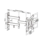 Кронштейн Brateck LPA51-223 Black Кронштейн Brateck LPA51-223 Black