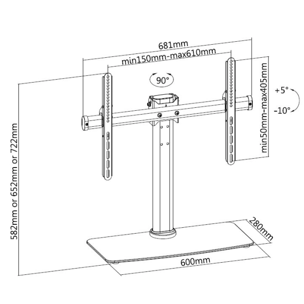 Кронштейн ITECHmount KFG-3 Black Кронштейн ITECHmount KFG-3 Black