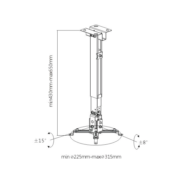 Кронштейн Brateck PRB-2G Grey Кронштейн Brateck PRB-2G Grey