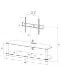 Стійка під телевізор Sonorous NEO 130-B-HBLK