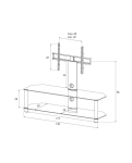 Стійка під телевізор Sonorous NEO 130-С-SLV