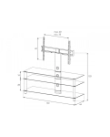 Стійка під телевізор Sonorous NEO 1303-B-SLV