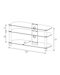 Стійка під телевізор Sonorous NEO 3130-C-SLV