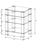 Стійка під Hi-Fi компоненти Sonorous RX 5040-B-INX