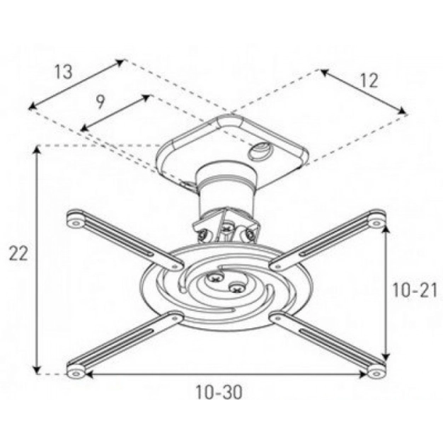 Кріплення для проектора Sonorous SUREFIX 910 WH