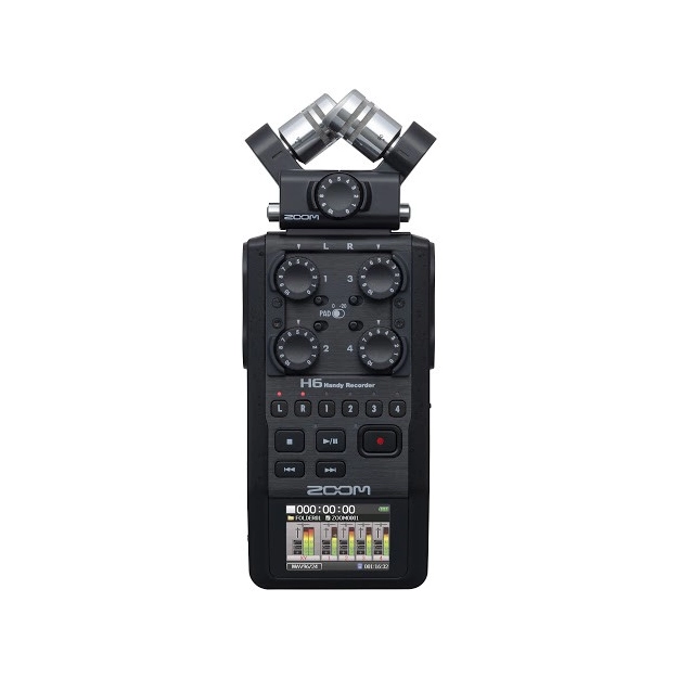 Портативний шестиканальний рекордер Zoom H6 BLK Портативний шестиканальний рекордер Zoom H6 BLK