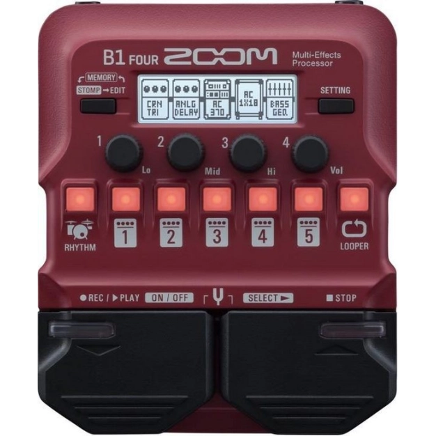 Процесор ефектів Zoom B1 FOUR Rad Процесор ефектів Zoom B1 FOUR Rad