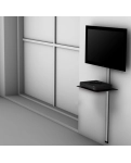 TV shelf Sonorous PLASMA PL 2610-B-SLV