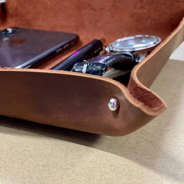 Шкіряний органайзер для зберігання Boset Brown