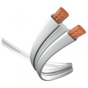 Inakustik Premium LS-Kabel Flat 2 x 2,5 mm² white 130m