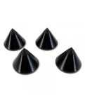 Inakustik Premium Pic Plate black Set 4