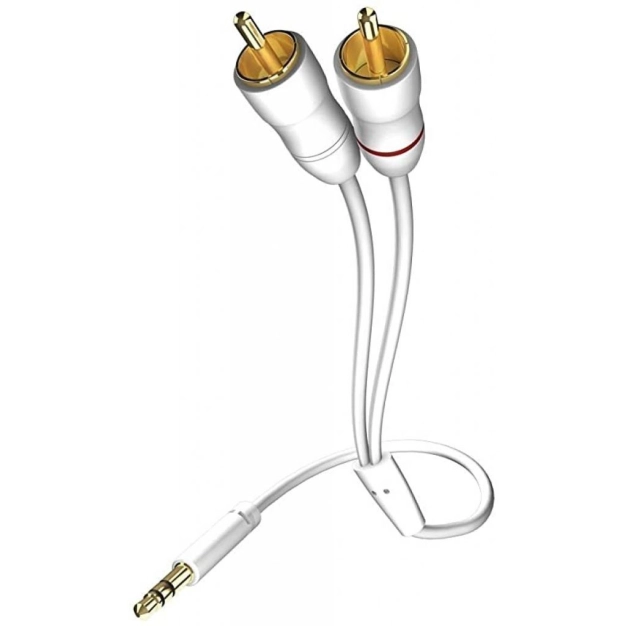 Cable Inakustik Star 3,5mm Mini Jack 2 x RCA white 0,75m