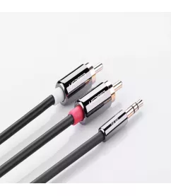 UGREEN AV116 3.5 mm to 2RCA Audio Cable, 1 m Black 10749