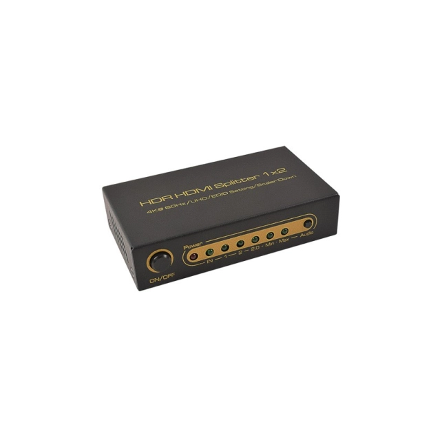 HDMI 2.0 Сплітер 1x2 AirBase K-SP124K-EDID Scaler