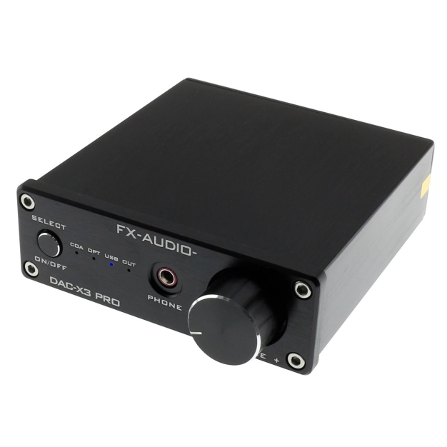 Цифро-аналоговий перетворювач та підсилювач для навушників FX Audio DAC-X3 Pro Black