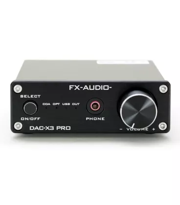 Цифро-аналоговий перетворювач та підсилювач для навушників FX Audio DAC-X3 Pro Black