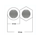 Акустичний кабель Van Den Hul Twin red, m Акустичний кабель Van Den Hul Twin red, m