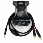 Готовий аудіокабель Roxtone GPTC140L1.5 3.5 мм Stereo-2RCA 1.5 м Готовий аудіокабель Roxtone GPTC140L1.5 3.5 мм Stereo-2RCA 1.5 м
