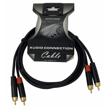 Готовий аудіокабель Roxtone GPTC160L1.5 2RCA plug - 2RCA plug 1.5 м