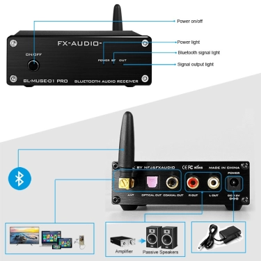 Bluetooth аудіо-ресивер FX-Audio BL-MUSE-01 Black