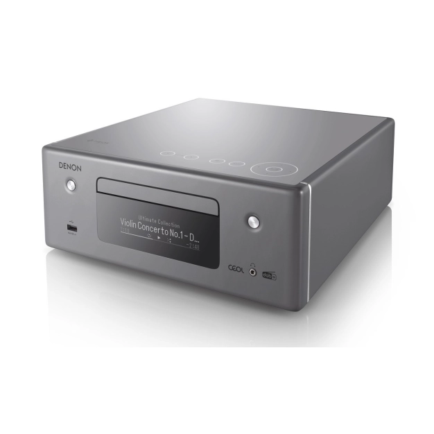 Network CD Receiver with Wi-Fi/AirPlay2/Bluetooth: Denon CEOL RCD-N11 Gray