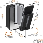 Настінне кріплення для HEOS 1 / DENON HOME 150: 5201 Black