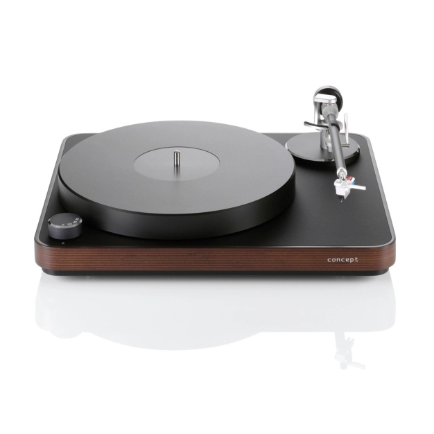 Turntable: Clearaudio Concept (MM) Black with dark wood (TP066/MM)