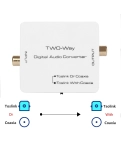 Конвертер звуковий цифровий оптика SPDIF - двонаправлений коаксіал AirBase BL-O2CB