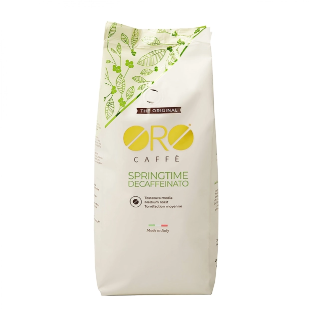 Кава Oro Caffe Springtime DECAFFEINATO 0.5 кг.